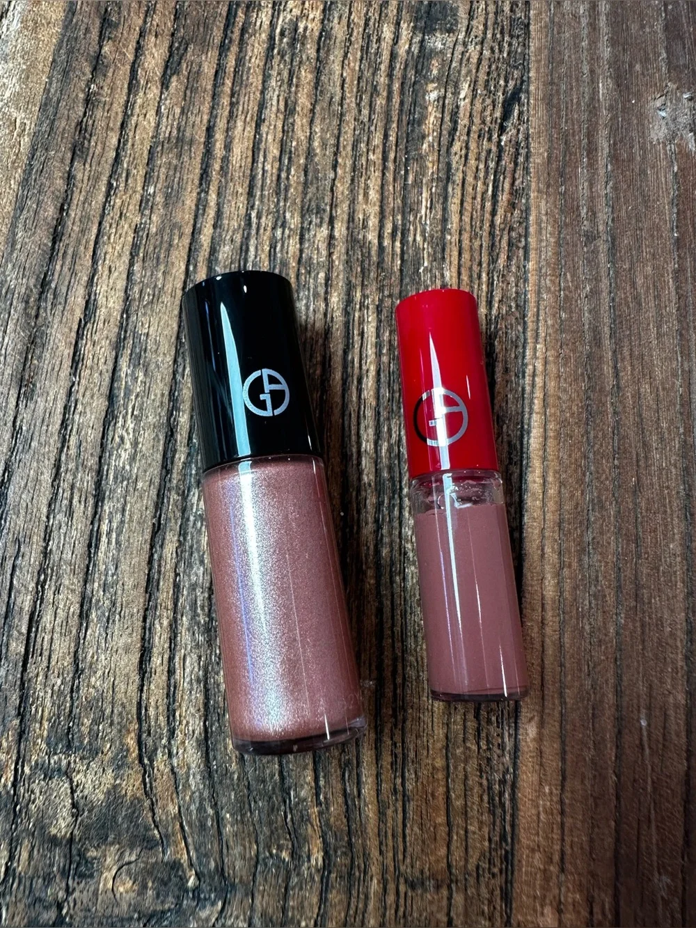 Giorgio Armani Shimmery Rose eyetint and Dusty Mauve Lip Gloss Duo mini